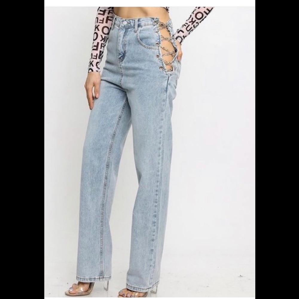 Ladies Chain Jeans- Small